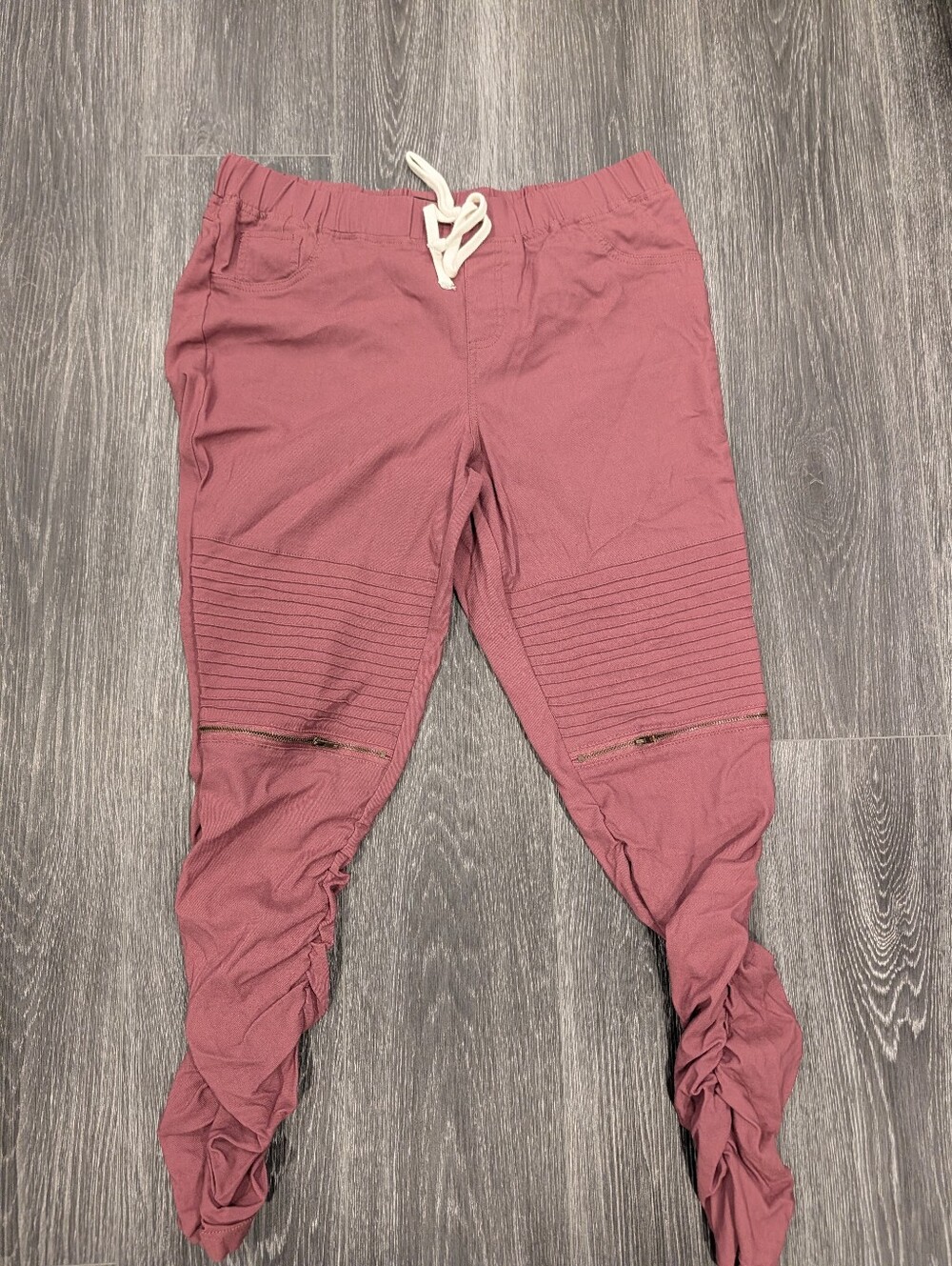 Like an angel Rose Pink Jeggings with Zipper Detail